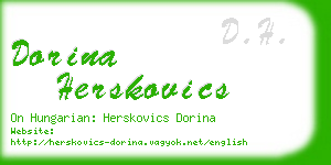 dorina herskovics business card